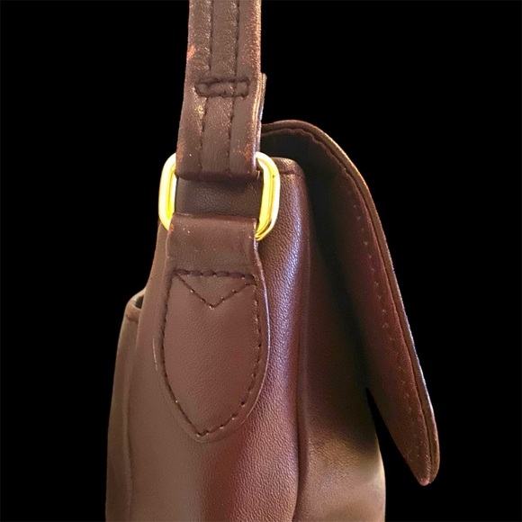 Etienne Aigner Oxblood Leather Crossbody Bag - Picture 4 of 13